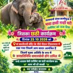 नन्हे हाथी की छठी मनाने जुटे सात गांवों के ग्रामीण, मानव-हाथी सह-अस्तित्व का दिया संदेश